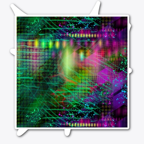 Abstratocaster Sticker